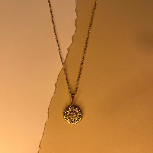 COLLAR GIRASOL DORADO